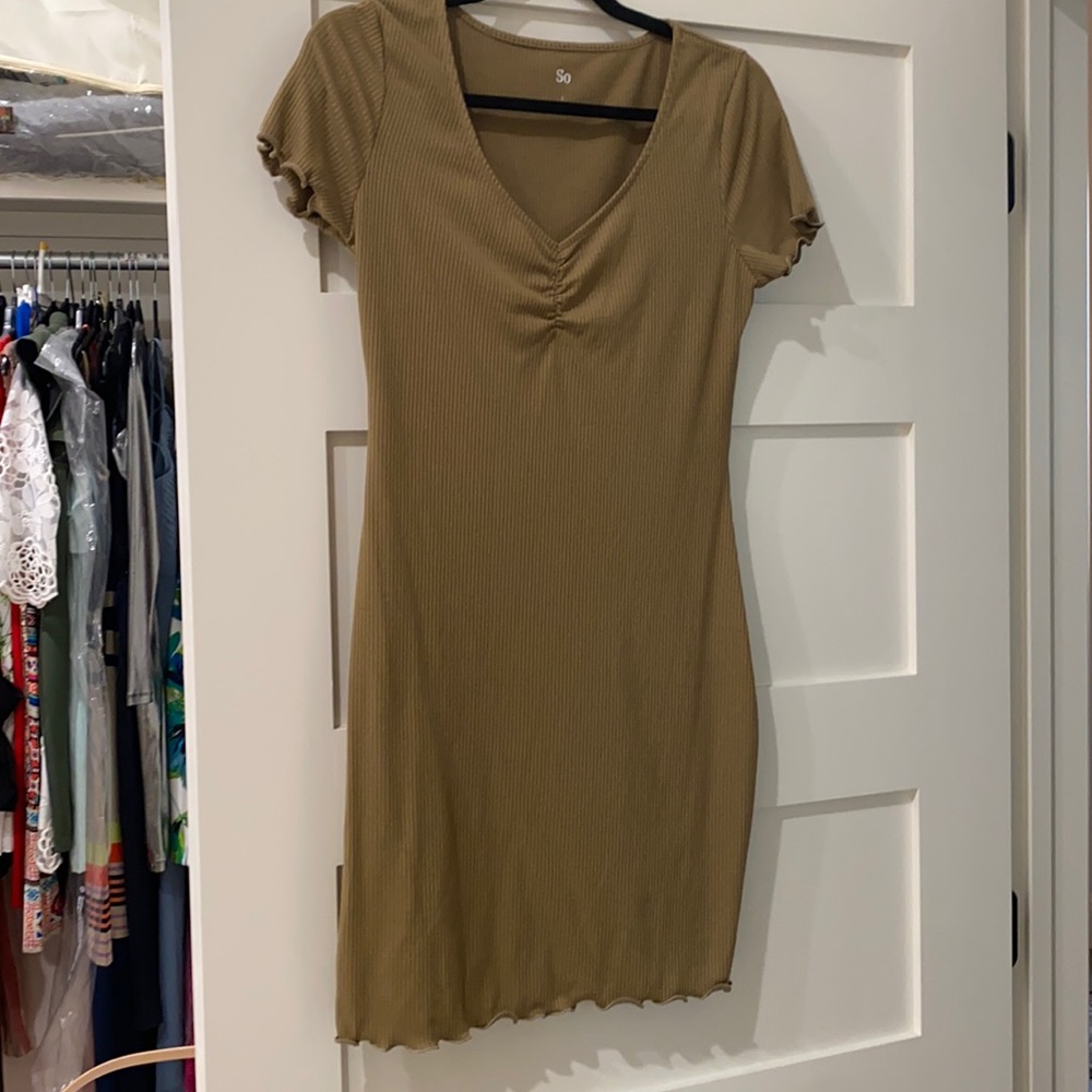 Ribbed Mini Dress